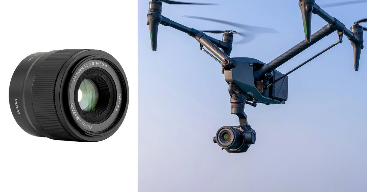 ZorzStudios's tweet photo. #Viltrox 's first aerial lens fills a much-needed gap in DJI's DL system: https://t.co/YHDdJMOdU6 

#JeremyGray #DJI #DLMount #drone #ViltroxAF90MMF35 #equipment #ViltroxAir #DLLens #AerialLens #DLSystem https://t.co/dN1WCJ96J9