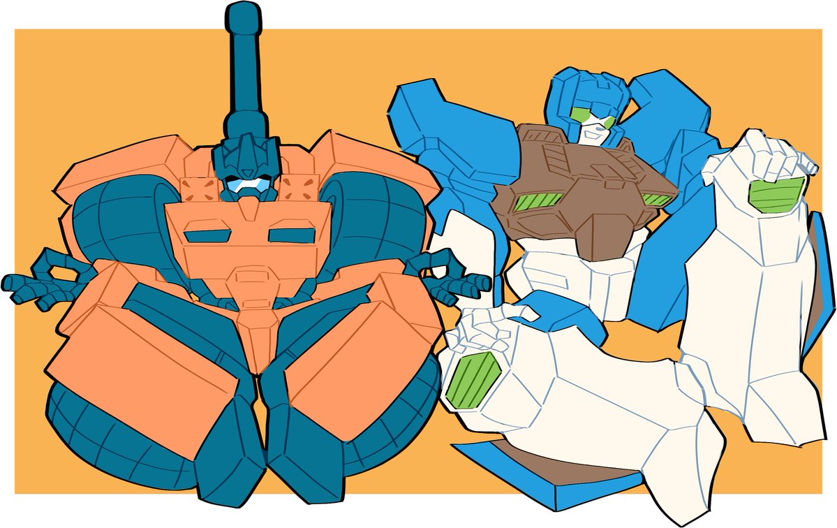 i can finally unleash these sg conbaticons i did for me and my friend's roleplay blogs (see attached tweet)