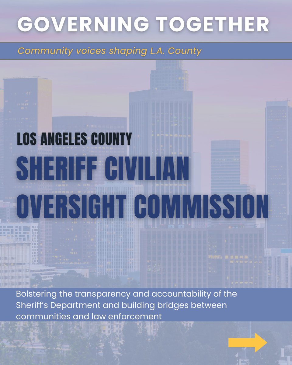 LA County Sheriff Civilian Oversight Commission tweet media