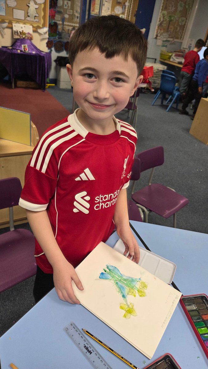 marys_rc's tweet photo. Following a fantastic Eisteddfod, our budding artists from Blwyddyn 3 put their skills to the test by creating stunning still life paintings of daffodils! 🌼🎨 #Eisteddfod #YoungArtists #CreativityInBloom https://t.co/Amm4NTpz41