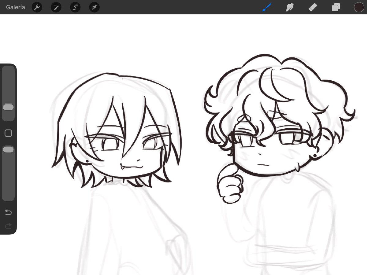 Nowdays detesto dibujar el pelo de daniel porque no me hace ni un puto sentido (el pelo de francisco tampoco) PERO AHORA EL PELO DE DANIEL ME SALE MAAAAL FAAH