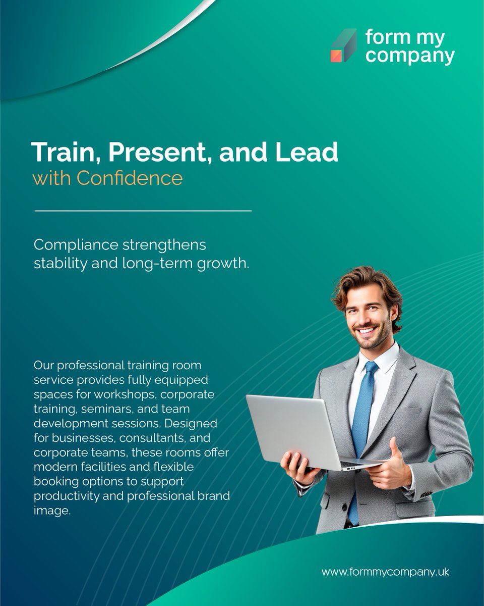 FormMyCompanyUK's tweet image. Host professional workshops, seminars, and corporate training sessions in our fully equipped training rooms.
Message us to reserve your space: formmycompany.uk/services/train…

Social Media:
linkedin.com/company/form-m…
facebook.com/formmycompany/
instagram.com/formmycompany

#TrainingRoom #Corporate