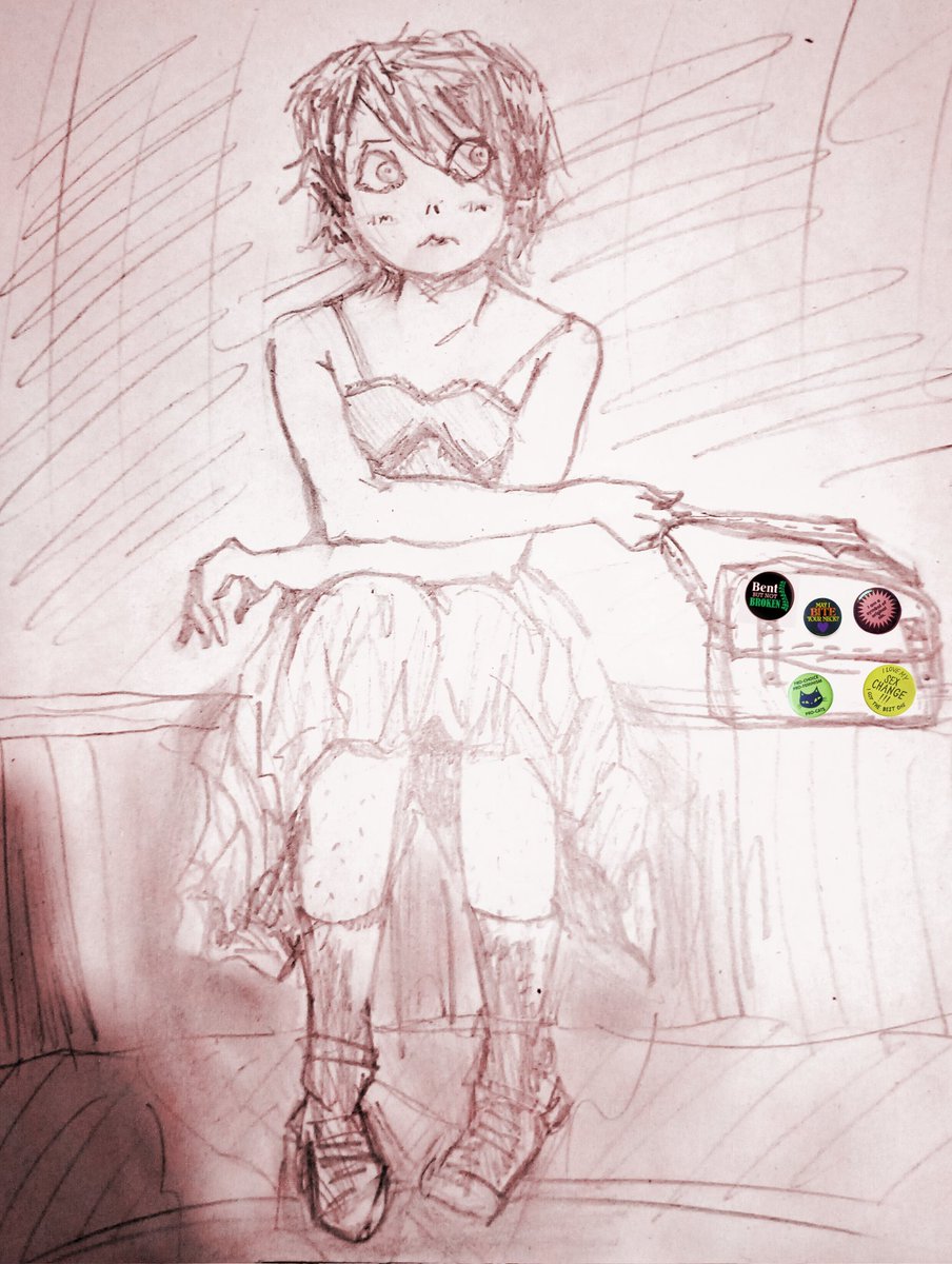 illi mcmillin esperando el tren sarmiento con su morral cool

(no me llevo bien con el dibujo tradicional como pueden notar)

#mcr #MCRfanart