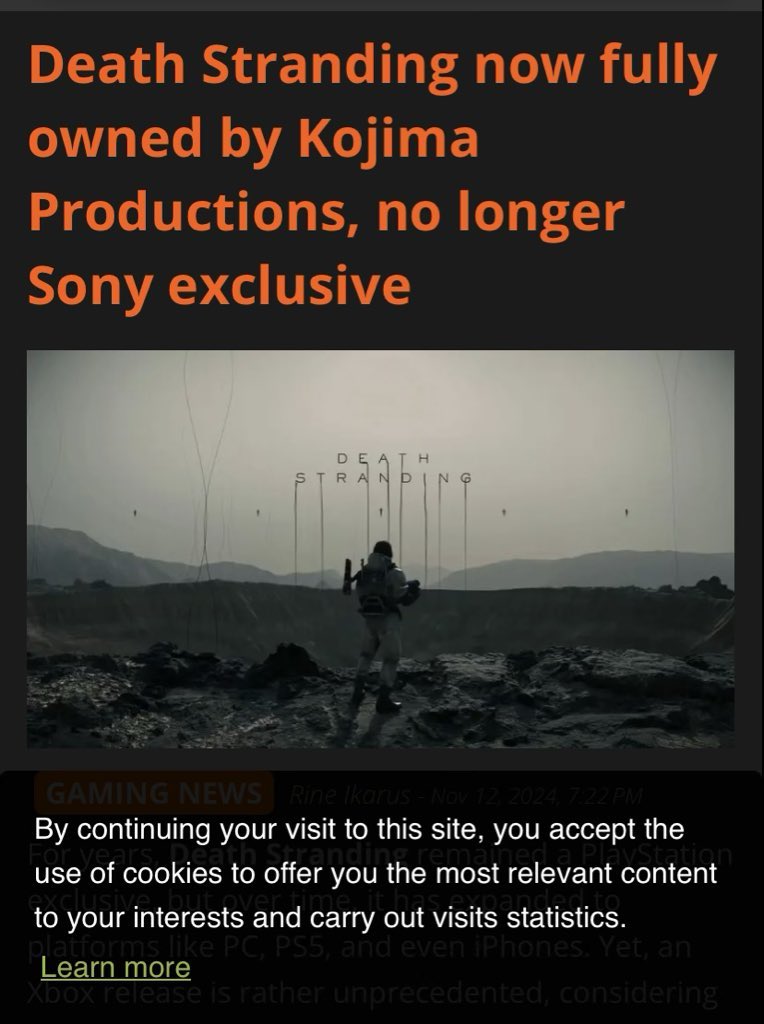 JoshEdits's tweet photo. Sony: Wanna work with us?
Square: Eh… no thanks

Sony: Wanna work with us?
Kojima: Eh… no thanks

Sony: Wanna work with us?
FromSoft: Eh… no thanks

Guys… I think people don’t wanna work with Sony and Sony is the issue. https://t.co/DELiLu5aN1