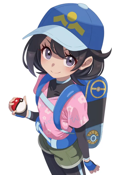 #ポケモン風波 最新作ポケモンの女主人公のビジュがぶっ刺さったので描きました