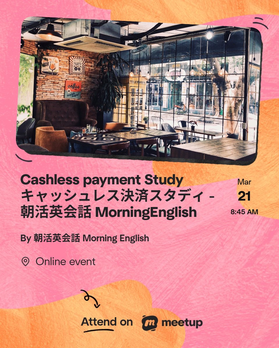 english4table's tweet photo. ちょい先のお題です

今朝は「生成AIに何を聞いてますか？」

Cashless payment Study キャッシュレス決済スタディ - 朝活英会話 MorningEnglish https://t.co/pjgubW8B5c https://t.co/vmeFNcTfdw