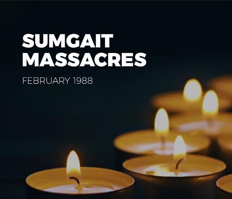 Today we remember and honor the victims of the 1988 #Sumgait massacres against the #Armenian people.

Remembering the past means confronting the continued dangers of anti-Armenian hatred of today, including freeing Armenian POWs, protecting Armenians’ right of return to #Artsakh,