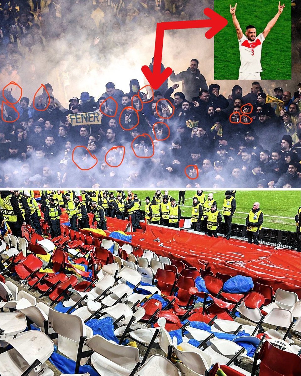 Bir Galatasaray taraftarı; Nottingham-Fenerbahçe maçında bozkurt işareti yapan taraftarları kamuoyuna şikayet etti. Tweet bu kadar