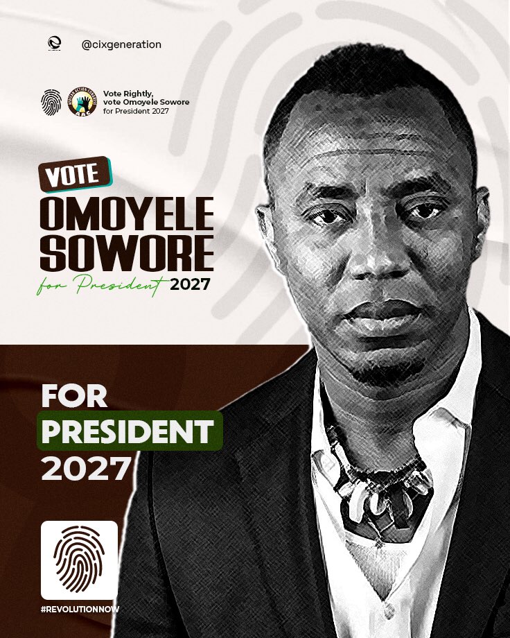 Vote rightly, vote <a href="/sowore/">Omoyele Sowore</a> for president 2027

#revolutionnow