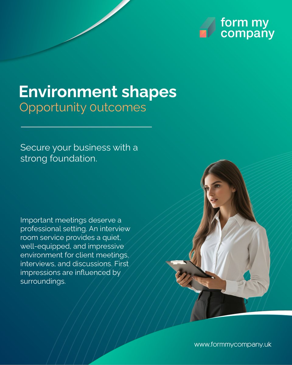 FormMyCompanyUK's tweet image. A professional interview room enhances meetings, client discussions, and recruitment processes. 
📩 Contact now: formmycompany.uk/services/inter…

Social Media:
linkedin.com/company/form-m…
facebook.com/formmycompany/
instagram.com/formmycompany

#InterviewRoom #BusinessMeeting #ProfessionalSpace