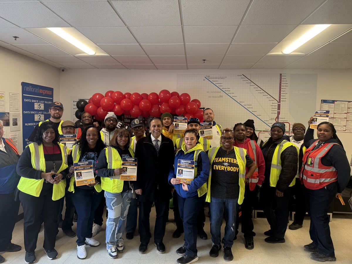 RajaForIL's tweet photo. Thank you so much to the Teamsters for their support and their hard work knocking doors ahead of the March 17th Primary! https://t.co/Hs64hMYjXh