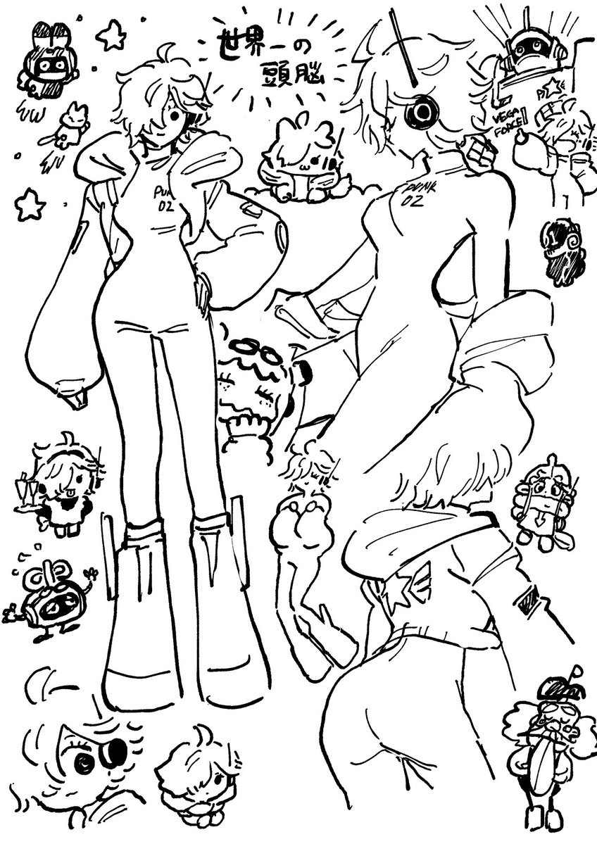 描いてて楽しかった悪ﾁｬﾝと正悪を再掲