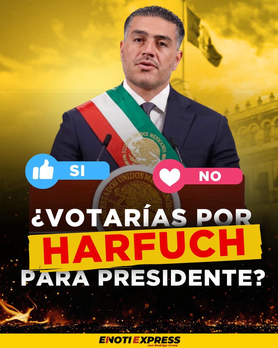 Danos tu opinión… ¿Votarías por Harfuch para presidente?