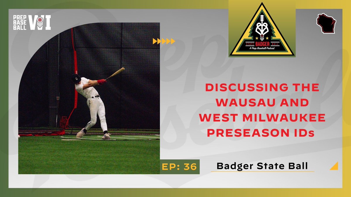 PrepBaseballWI's tweet photo. Episode 36 of Badger State Ball:
📺 https://t.co/deY2Nujtnw
🍎 https://t.co/T5w12eRpGN
🟢 https://t.co/4Zd4jbe0FF https://t.co/JzjRZ8ro7V