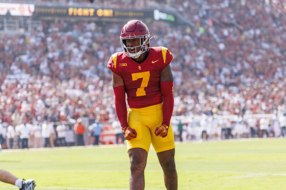thecgriffy's tweet image. Kamari Ramsey, USC
6’0” 204lbs 

#OTClock 40-Yard Dash Hand Times:
1st Attempt - 4.44s (Only Attempt)
Average - 4.44s

#NFLCombine