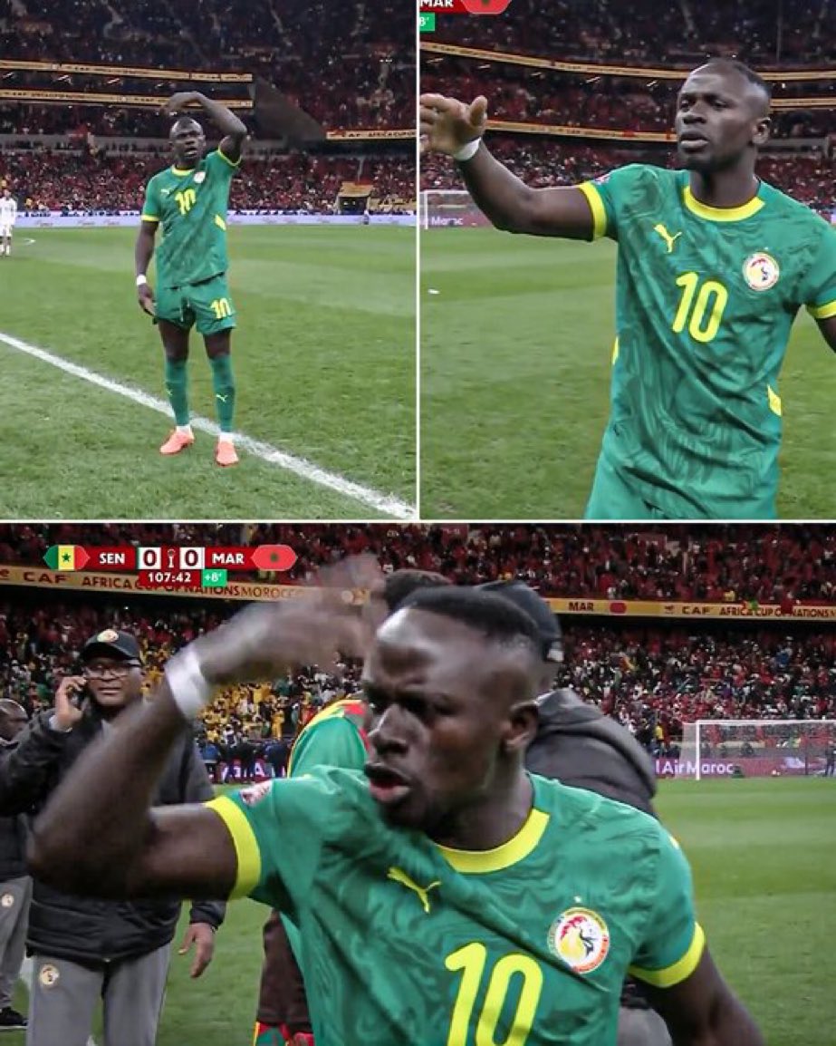 Cette nuit restera mémorable pour le Sénégal,l’Afrique et les fans du foot <a href="/SMane_Officiel/">Sadio Mané</a> un vrai leader choisi par Dieu