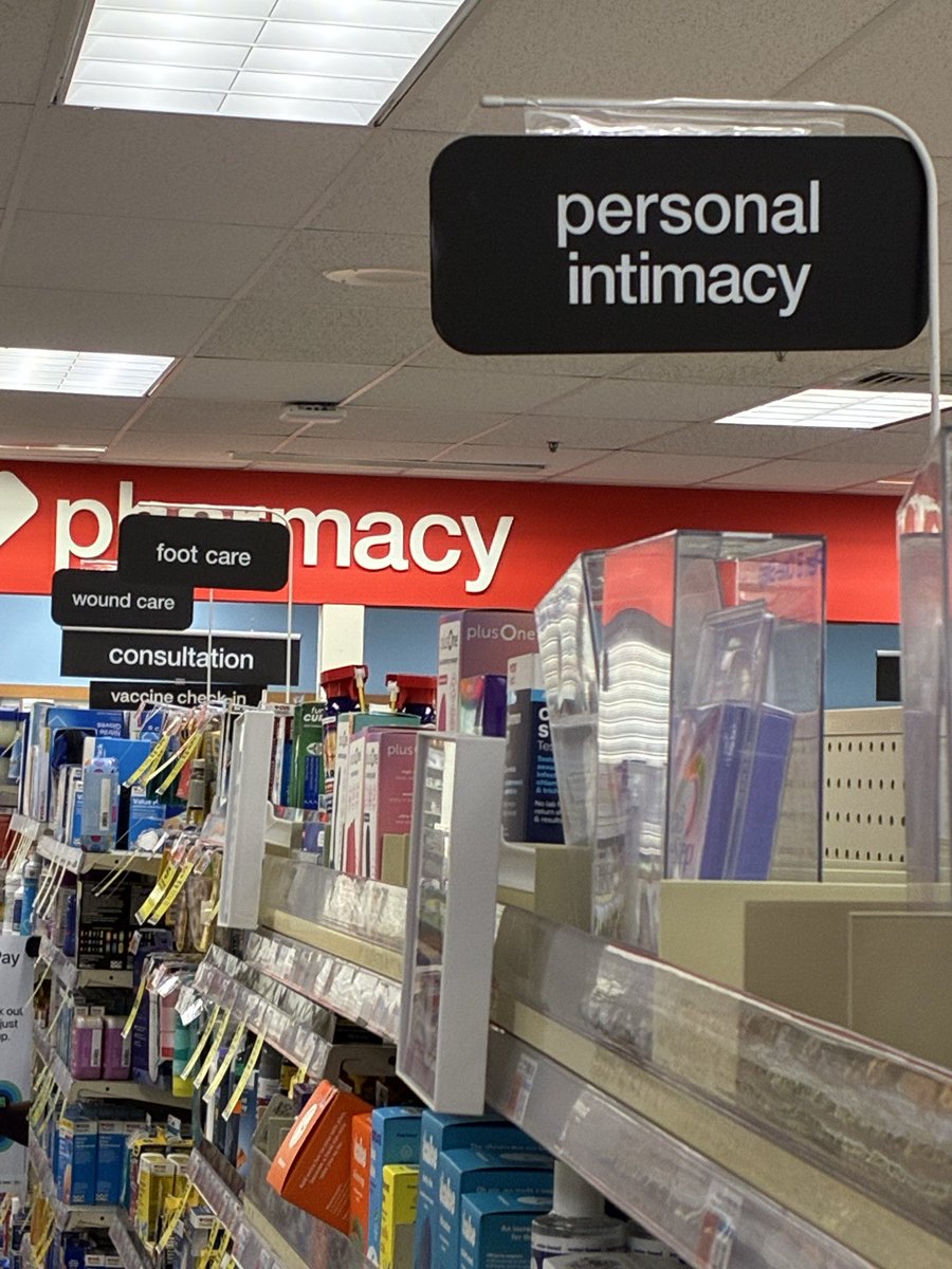 Bravo to whoever set up this @CVS aisle. He/she knows that without proper wound care and foot care, there is no personal intimacy.