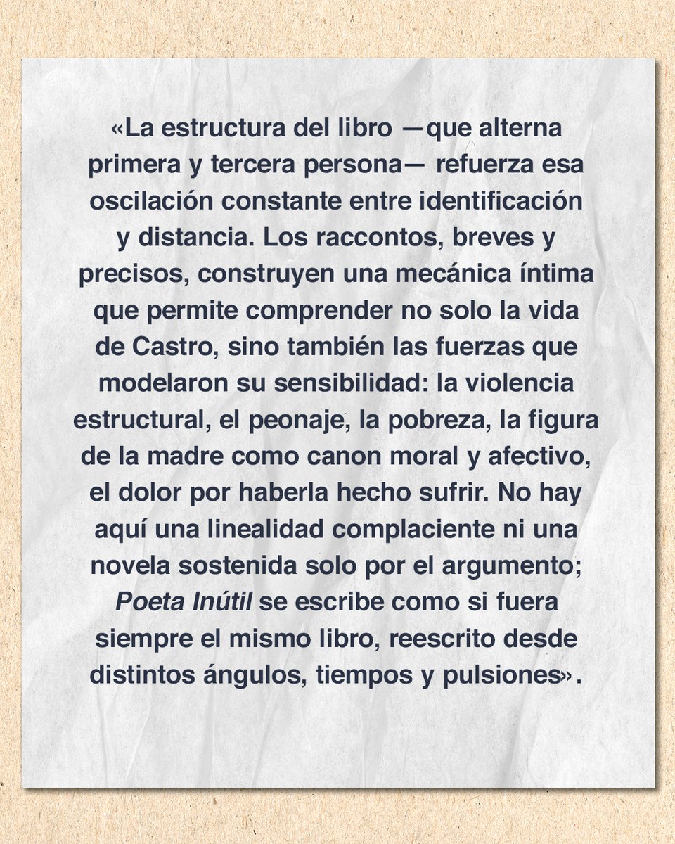 Cerramos la semana con una reseña de Roberto Bustamante, acerca de "Poeta inútil" de Juan Carreño.

Clic en el enlace o la bio
laubreamarga.martadero.org/2026/02/24/sob…