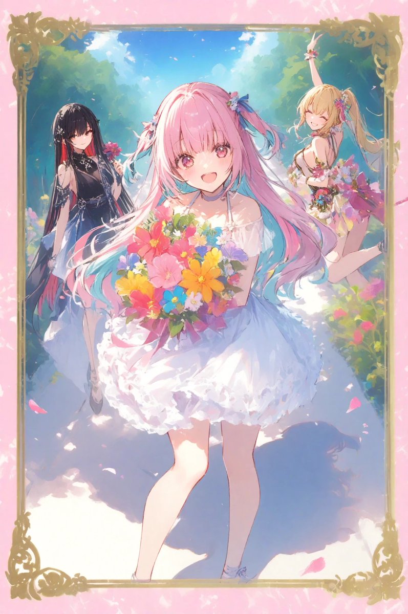 AIイラスト初めて1年経ち✨️ 気が付けば500フォロワー感謝🎉 他の方が