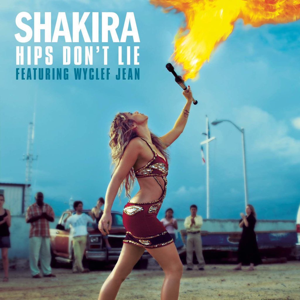 PopBase's tweet photo. 20 years ago today, Shakira released ‘Hips Don't Lie’ ft. Wyclef Jean. https://t.co/f22ivDQsz9