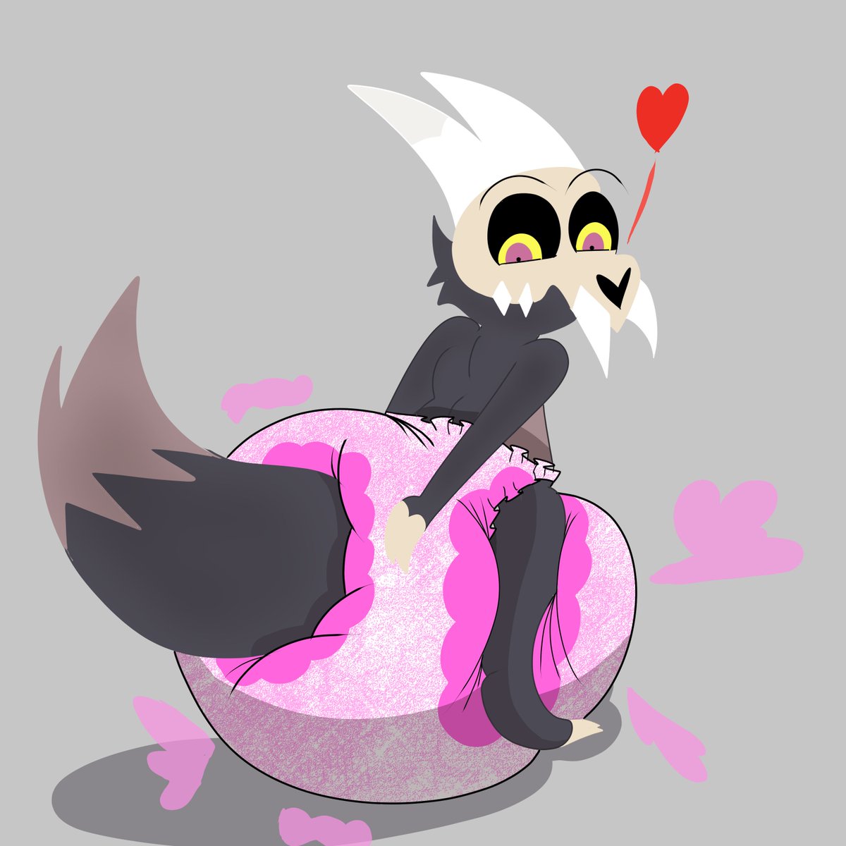 VictiniVis's tweet photo. Titan or not, King has no shame about wearing a PLUMP puffy pair of pamps! He is so me frfr https://t.co/6P59Z6ELDb