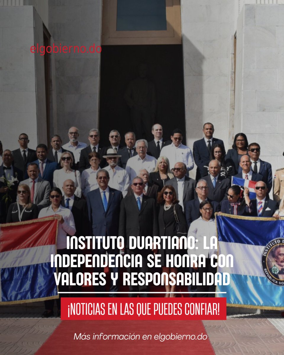 Santo Domingo, R.D.- En el marco del 182 aniversario de la Independencia Nacional, el presidente del Instituto Duartiano, Wilson Gómez Ramírez, hizo un llamado urgente a la sociedad dominicana para rescatar los valores de honestidad y civismo que dieron origen a la República.