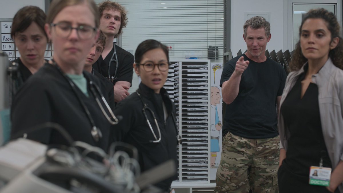ShawnHatosyCom's tweet photo. Gallery Update: The Pitt 2.08 "200 PM" Stills &amp; Screencaptures https://t.co/fzL0ed2VtK #ThePitt #ShawnHatosy #JackAbbot https://t.co/8dukrF80ml