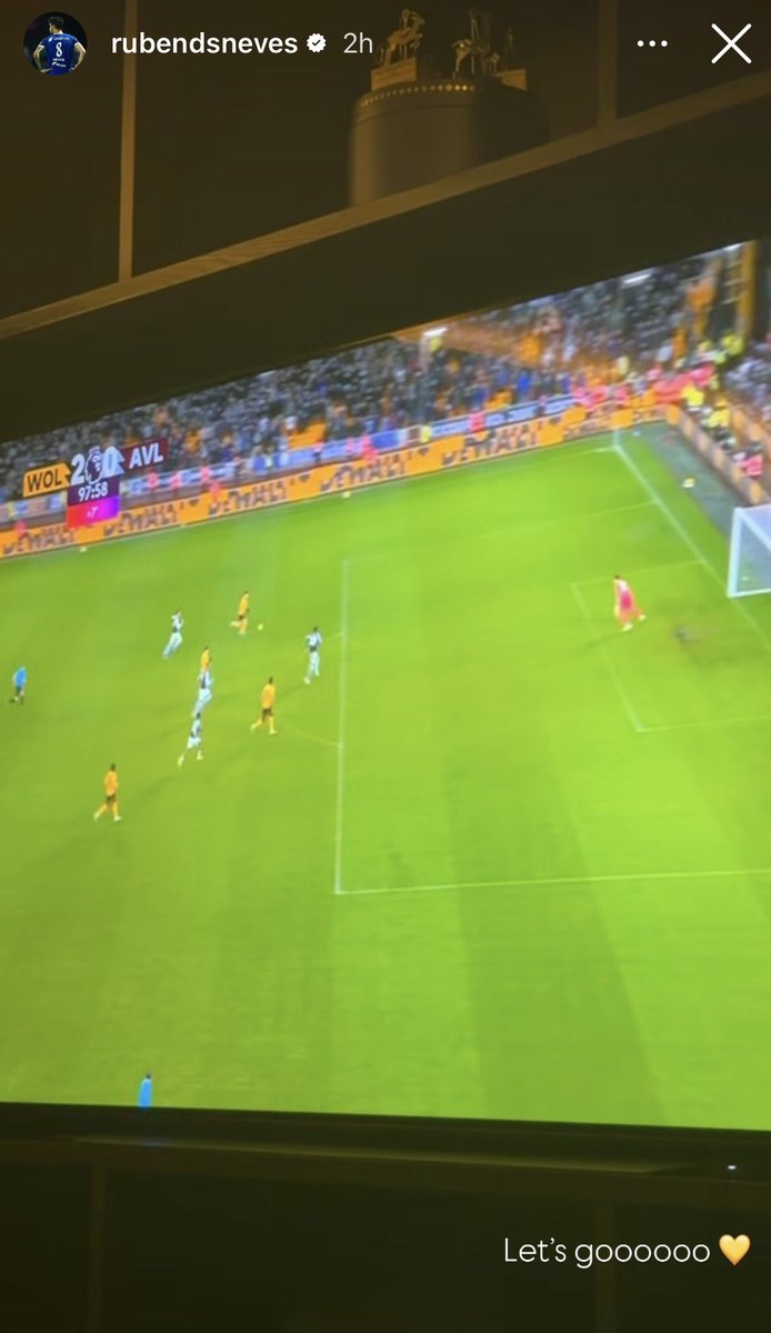 Ruben Neves on IG 🥹🧡 #wolves #wwfc