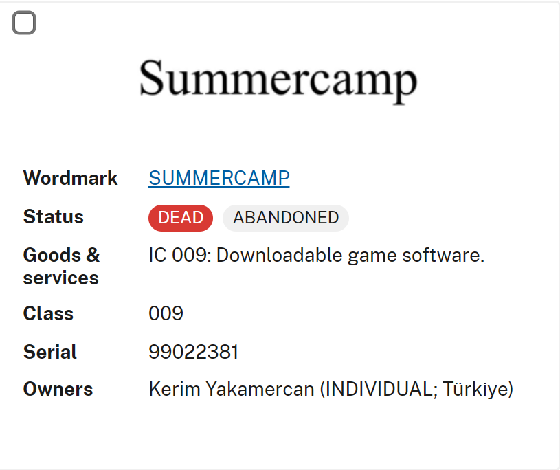 MePixelz's tweet photo. @lastsummer_game What SummerCamp IP did you sell? The one that isn't even trademarked? 💀 https://t.co/fICn8cjz44