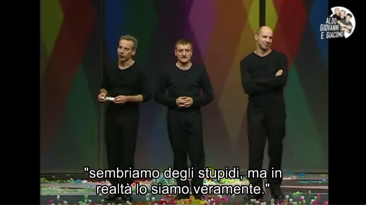 aldo giovanni e giacomo out of context tweet media