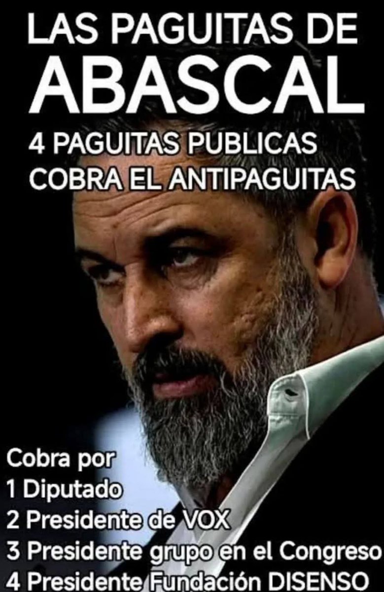 El que venía a acabar con las paguitas... Claro la de los obreros y pensionistas... El vago cobra 4 pagas más lo que no sabemos...