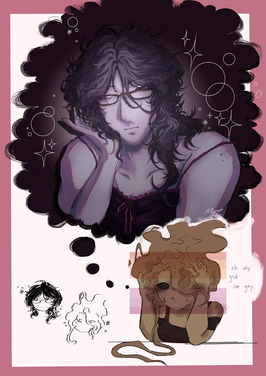 fleronn's tweet image. everytime i post on twitter i fear that i'm gonna get tomatoes thrown at me for some reason.

i dunno this is just me being terrified of posting on here. yeah anyways ashraven lesbians ok..?

#firewind #windfire #nightraven #lordofash #ashraven #cookierun #genderbend