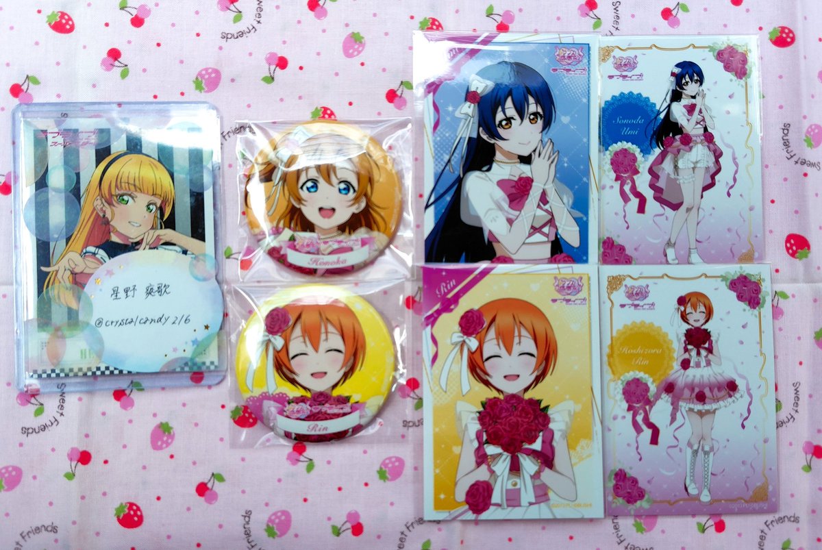 交換】 ラブライブ! μ's ラブカ感謝祭 ブロマイド バッジ 譲)缶バッジ