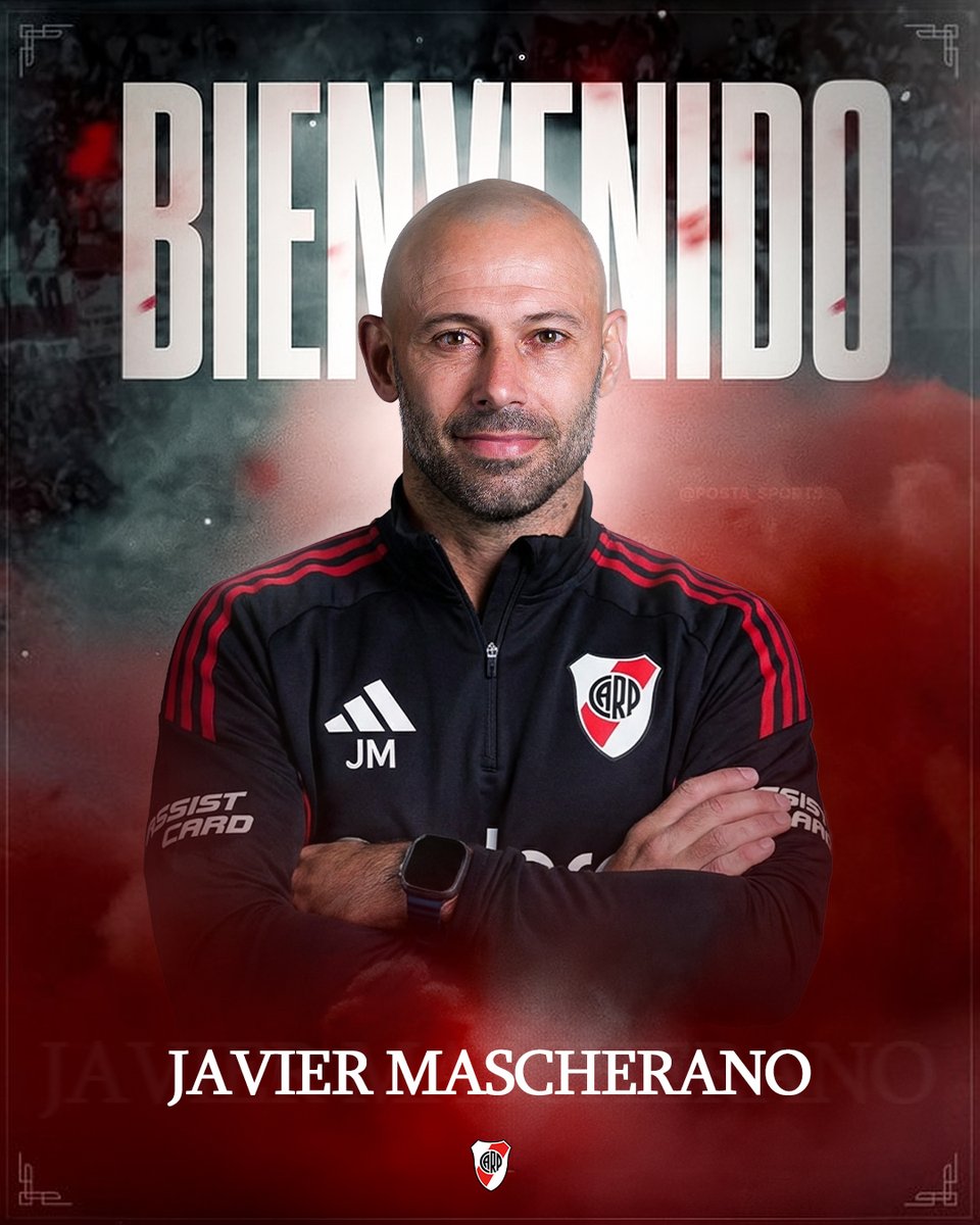 postitasports's tweet photo. 🤯📷 [CONFIRMADO] JAVIER MASCHERANO ES EL NUEVO DIRECTOR TÉCNICO DE RIVER. 

Vía @CLMerlo https://t.co/Ti1T7lP7Z7