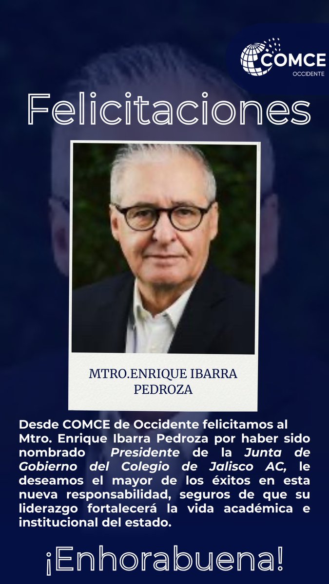 Felicitaciones al Mtro Ibarra 

<a href="/EnriqueIbarraP/">Enrique Ibarra</a>