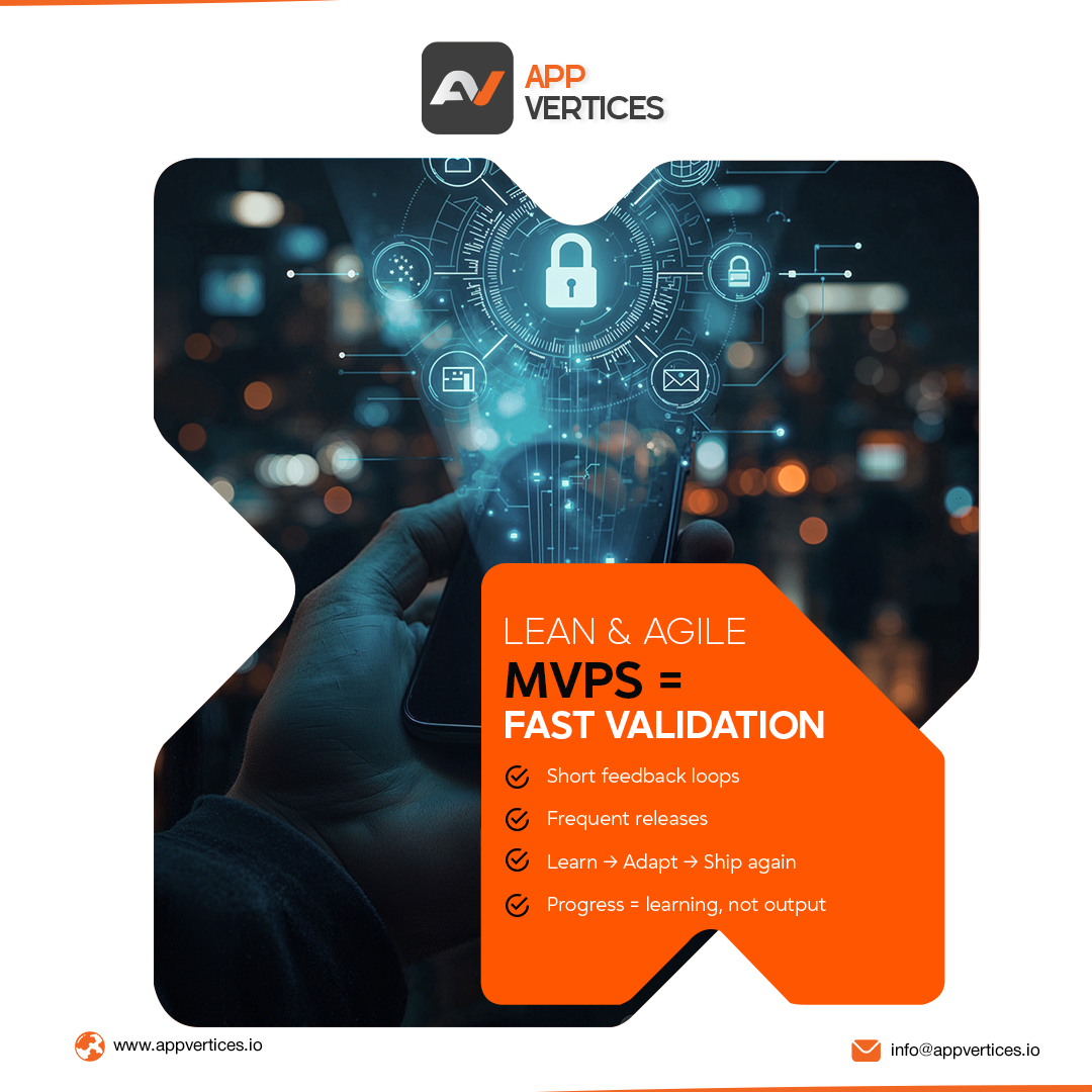 appvertices's tweet image. Lean + Agile MVP development is about one thing: fast validation.
Instead of spending months perfecting plans upfront, modern teams win with short feedback loops, frequent releases, and continuous learning 
#AppVertices #MVP #AgileDevelopment #ProductDevelopment #StartupGrowth