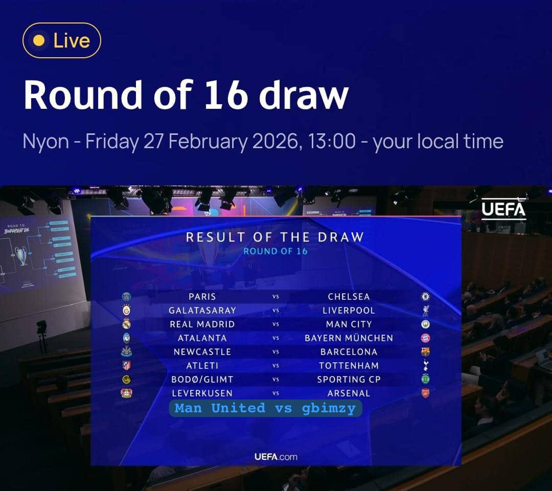 Paris ✅
Liverpool ✅
Real Madrid ✅
Bayern ✅
Barcelona ✅
ATM ✅
Sporting ✅
Arsenal ✅ (sadly)

As seen in my dreams…..