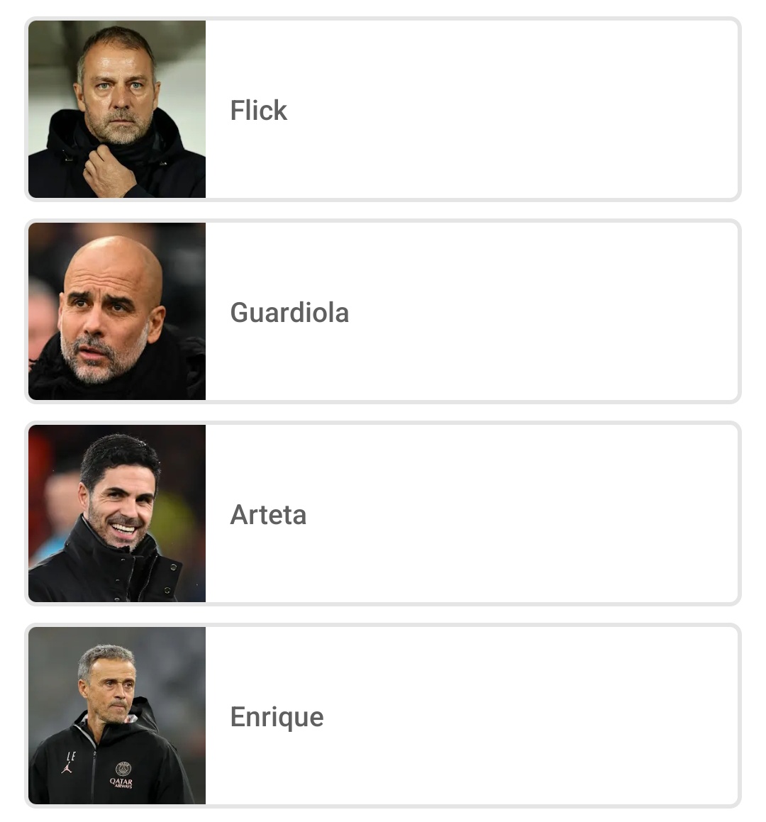 Which Manager will win Champions League this season? 😲