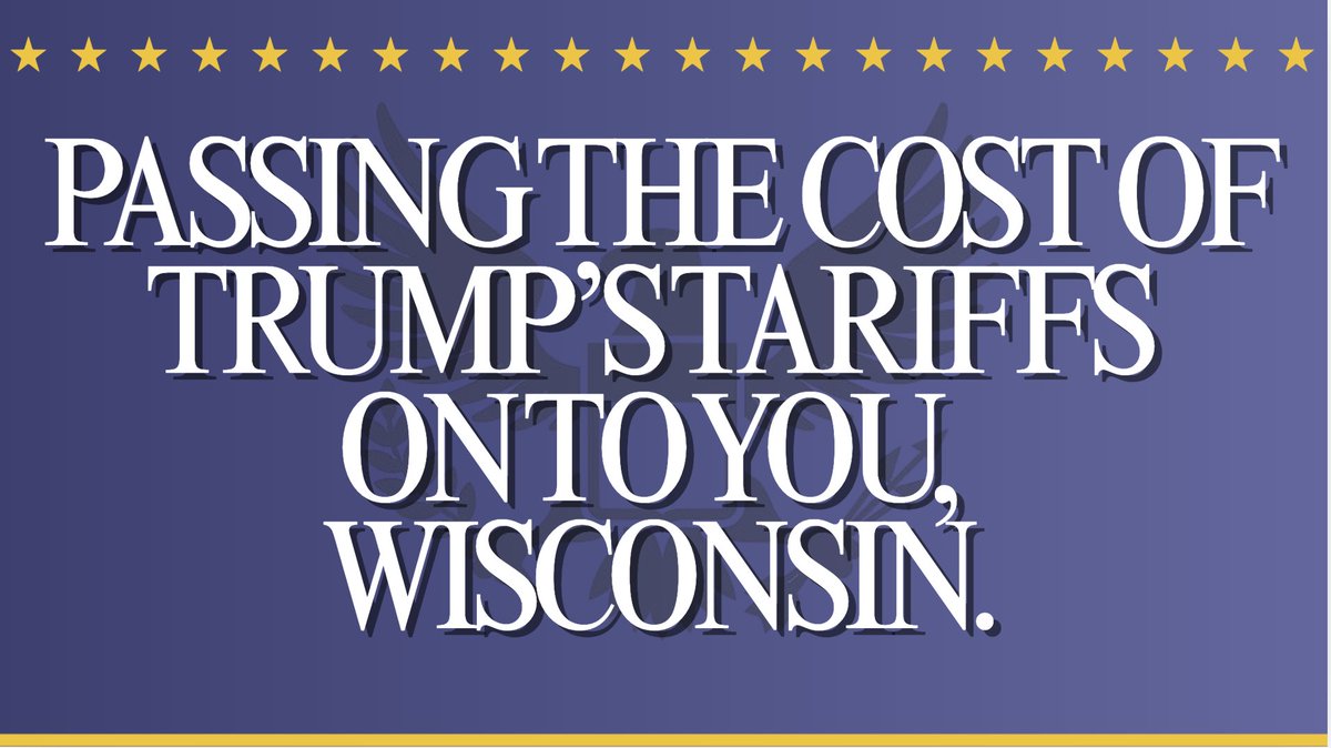 jnorcr's tweet photo. @TomTiffanyWI The Republican Party isn't working for #Wisconsin.
-----
#StopMAGA #StopTrumpsTariffs https://t.co/EdDnfYGjnM