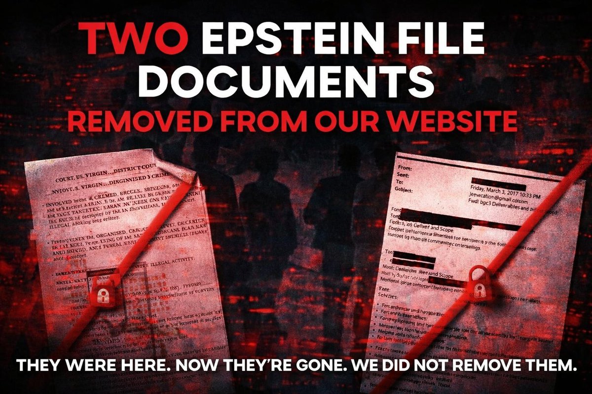TWO EPSTEIN FILE DOCUMENTS.

BOTH REMOVED FROM OUR WEBSITE. MindNexusLive.com/documents

WE DID NOT REMOVE THEM.

We hosted two documents from the Epstein Files in our Documents section:

“Targeting Individuals With Covert Technology”
 justice.gov/epstein/files/…

“bgc3 Deliverables and
