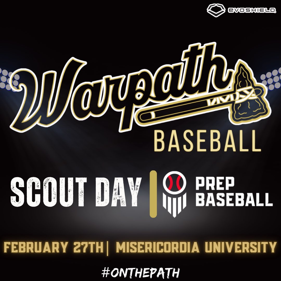 rcswarpath's tweet photo. 🚨Warpath Scout Day is Today!🚨
📍 5:00 PM – Prep Baseball Scout Day
📍 Misericordia University
Today our players get to showcase their hard work this off-season — and Warpath talent will be on full display.
We’ll have updates throughout the day. Stay tuned. #OnThePath 🔥⚾️ @PrepBaseballPA