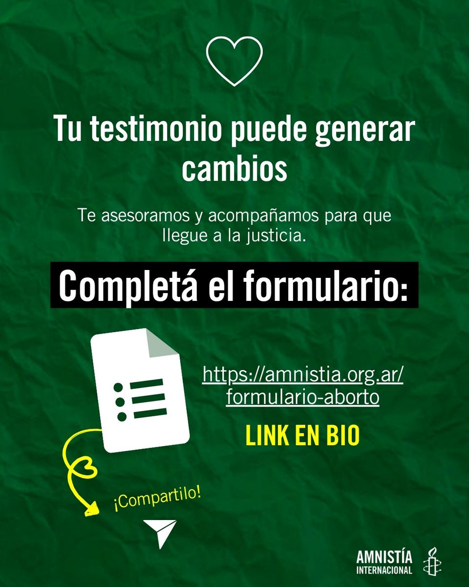 ¿Tuviste dificultades para acceder a un aborto por falta de medicación en el sistema público?

⚖️ 💚 La Justicia abrió una causa colectiva contra el Estado nacional y está convocando a personas afectadas a presentarse en 30 días corridos para contar sus testimonio.

⚠️ La demanda