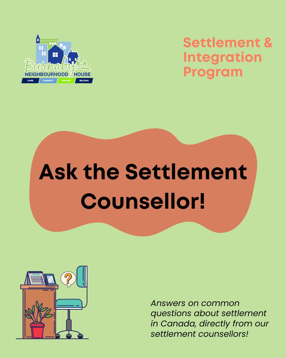 SBurnabyNH's tweet photo. We're sharing answers to some of the most common newcomer questions from our settlement counsellors. ✨

In this post, we walk you through the steps to apply for Canadian citizenship and highlight programs available for internationally trained professionals 🌎💼. https://t.co/w49eAvbVSd