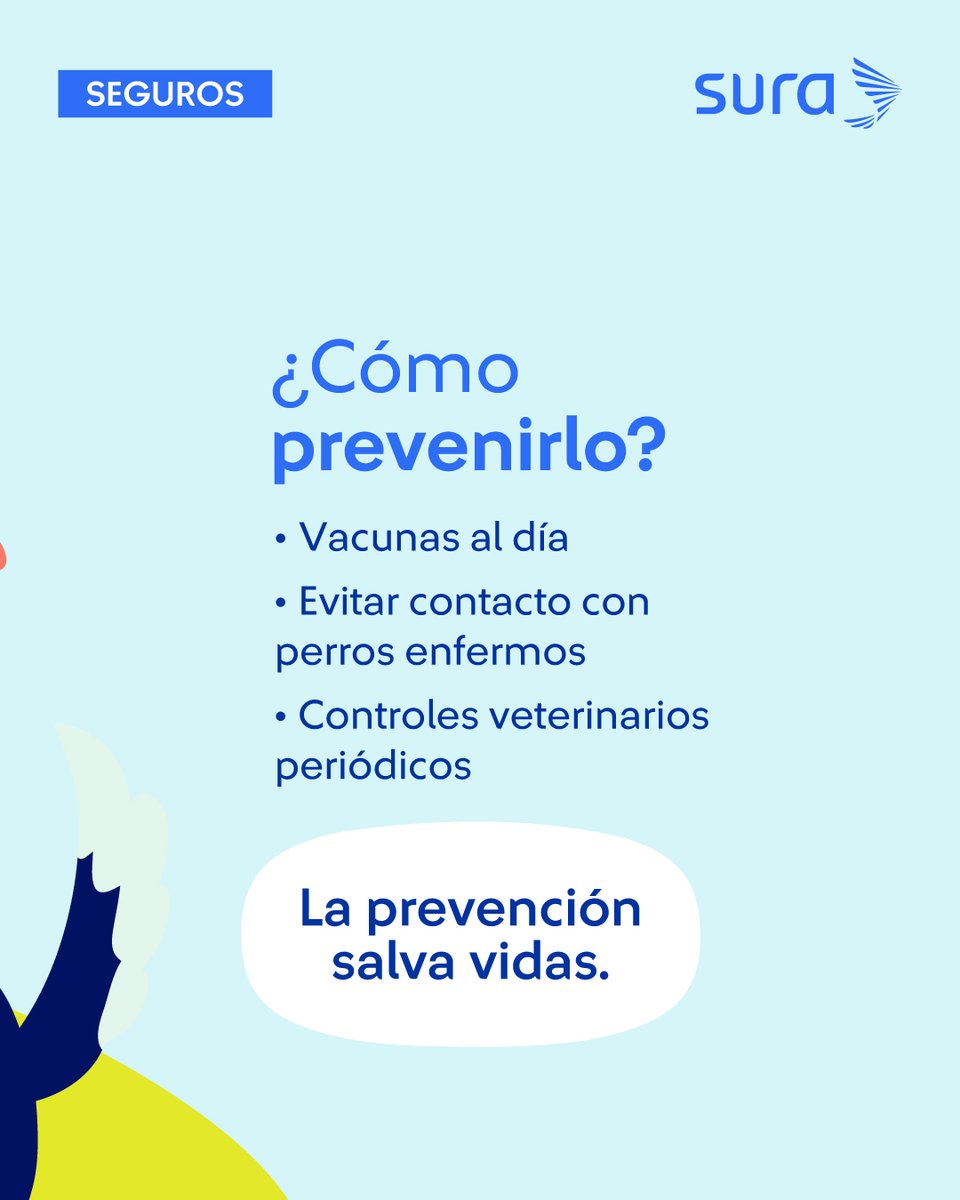El distemper puede afectar gravemente la salud de tu perro 🐶. 

La prevención y los controles veterinarios son clave para cuidarlo a tiempo. Con nuestro Seguro de Mascotas tienes respaldo desde B/.5.77 al mes. 📞800-8888 | 📱6990-0000.