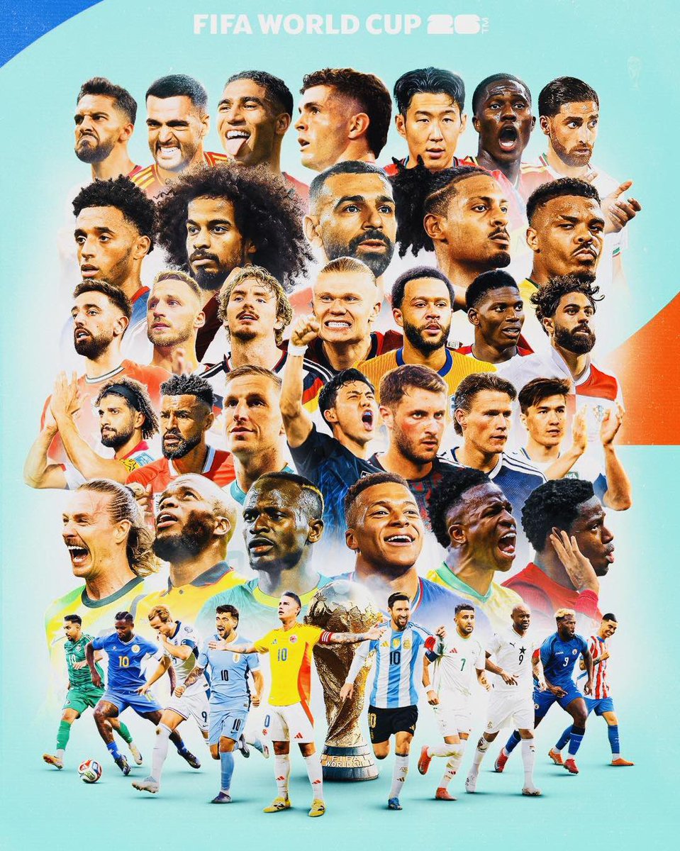 guess who made it to the official poster for the 2026 Fifa world cup🎉🥂😁