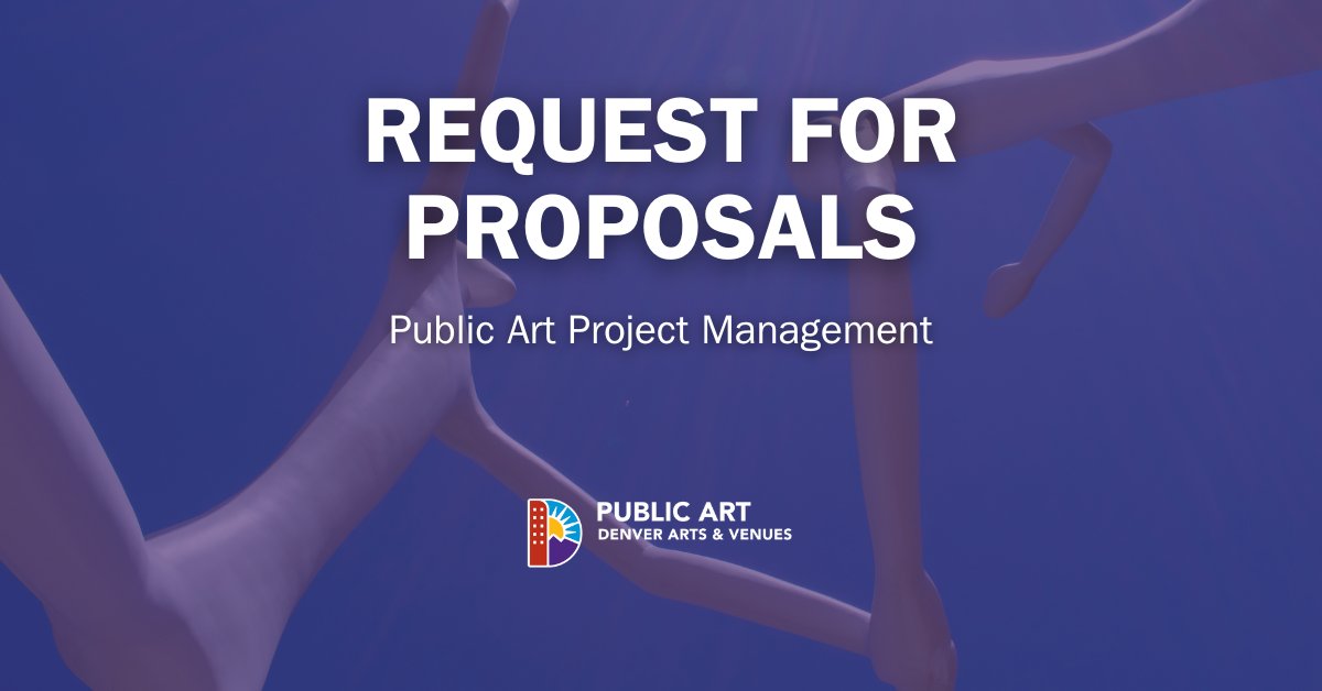 DenverPublicArt's tweet photo. 🤝 WORK WITH US 🤝 The Denver Public Art team is seeking an external team or firm to complete 20-50 projects over two years. The team will see each project through the City's process &amp; manage them in accordance with DAV policy &amp; procedures.

Learn more 👉 https://t.co/57i4Q6fTN3 https://t.co/RIurfGnRPp