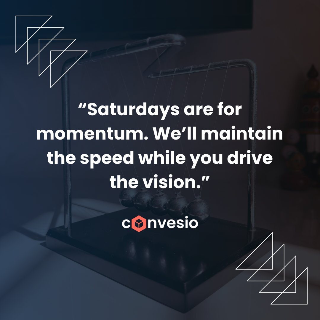 convesio's tweet image. Don't let technical bottlenecks slow your progress. 🚀 

Saturday is the time to push your vision forward and build for the future. 

With Convesio, you get the high-performance speed and consistency required to turn that momentum into measurable results. 

#BusinessMomentum