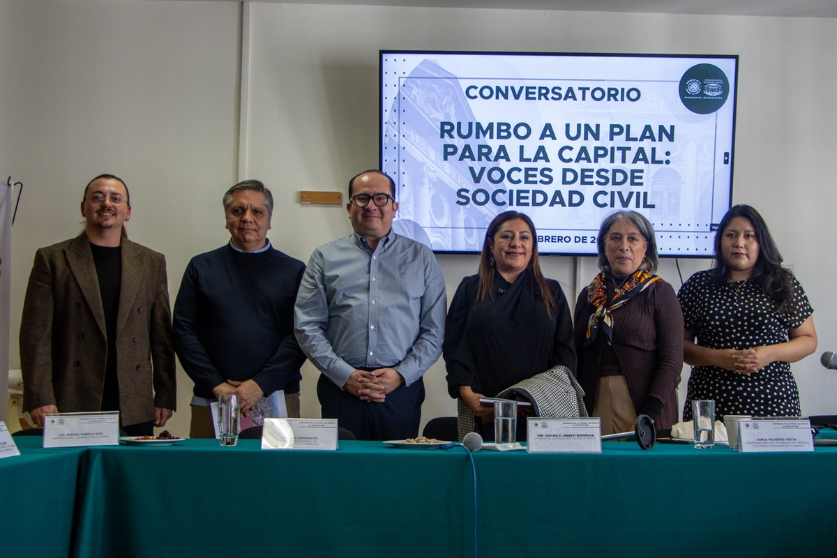 CorazonCapital's tweet image. La planeación de la #CDMX hacia 2045 requiere diálogo entre sociedad civil, academia, organismos internacionales y Congreso.

Hablamos sobre sostenibilidad, cuidados, prosperidad compartida y buen gobierno.

El #PGD sigue en consulta pública. La conversación continúa.