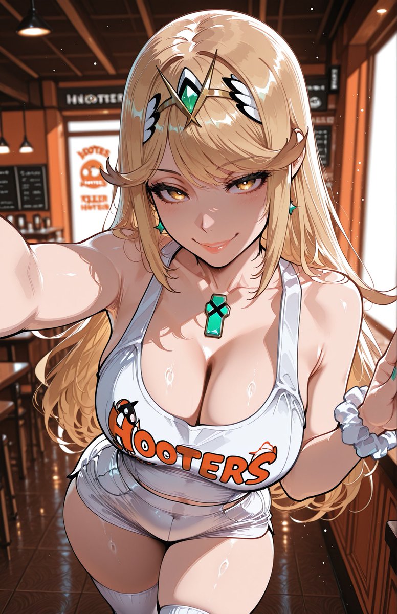 aylivposts's tweet photo. Mythra’s Shift At Hooters
#Mythra #AIart #AIArtistCommunity #aiartcommunity https://t.co/rmHO6kzQsc