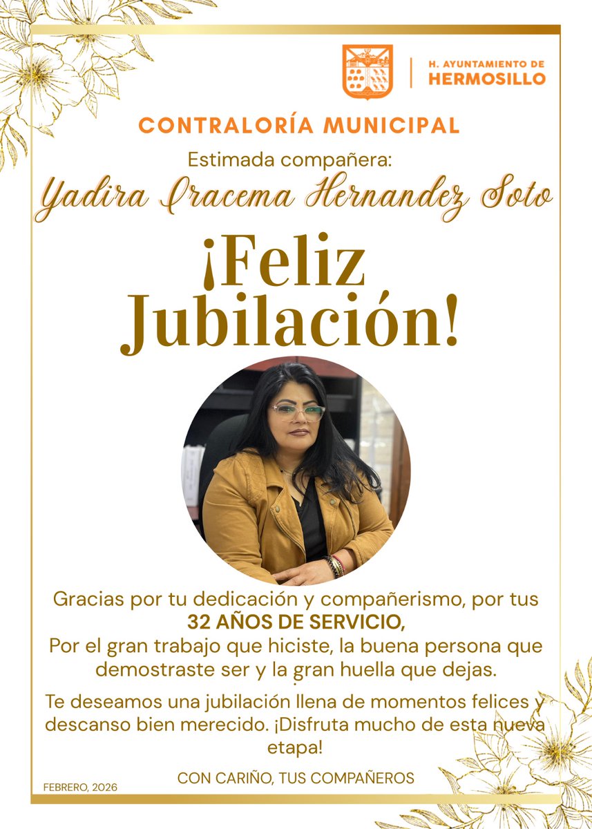 OmarTiburcio's tweet photo. Como servidor público me llena de orgullo ser compañero de una excelente analista y auditora, felicidades querida Yadirah. https://t.co/J33ayRrA48
